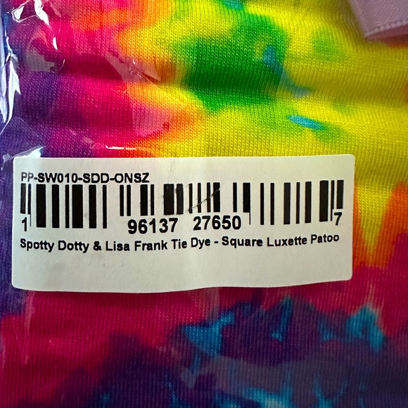•NEW•Posh Peanut Peanut | Lisa Frank®️Spotty Dotty Tie Dye Luxette Patoo™️ - Picture 4 of 8